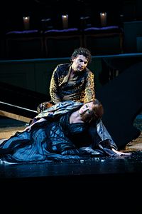 Emily Magee als Ariadne und Jonas Kaufmann als Bacchus, Salzburger Festspiele 2012