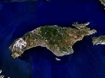 Satellitenbild von Samos