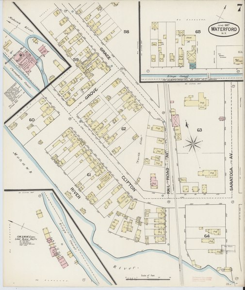 File:Sanborn Fire Insurance Map from Waterford, Saratoga County, New York. LOC sanborn06330 001-7.tif