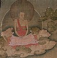 Sangye Nyenpa Rinpoche or (Sangye) Nyenpa Drupchen (the Great Adept Sangye Nyenpa) (d. 1519), primary teacher of the eighth Karmapa, from the image of the 8th Karmapa with disciples (cropped).jpg