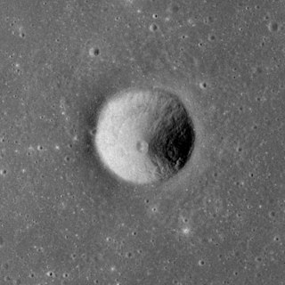 <span class="mw-page-title-main">Sarabhai (crater)</span> Crater on the Moon
