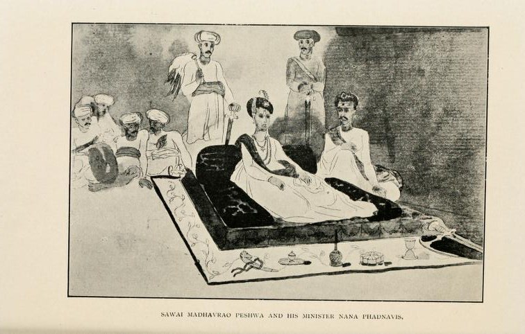 Файл:Sawai Madhavrao Peshwa and his minister Nana Phadnavis.jpg