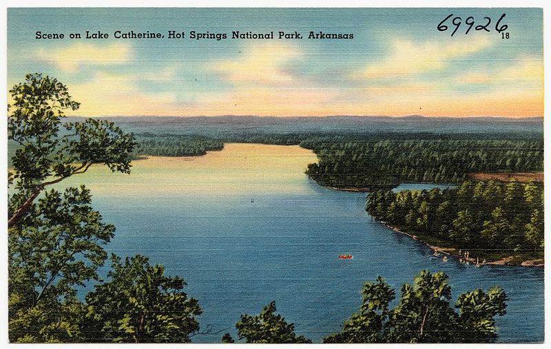 File:Scene on Lake Catherine, Hot Springs National Park, Arkansas (69926).jpg