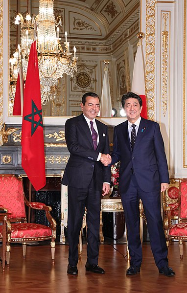 File:Shinzo Abe and Prince Moulay Rachid at the Enthronement of Naruhito (2).jpg