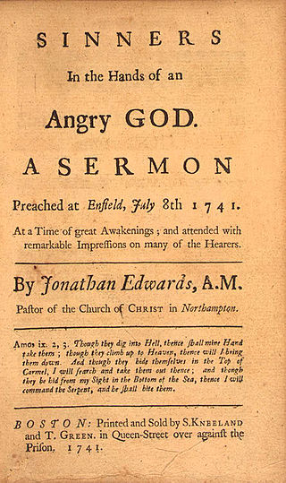 <span class="mw-page-title-main">Sinners in the Hands of an Angry God</span> Short story by Jonathan Edwards