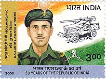 Hamid on a 2000 stamp of India