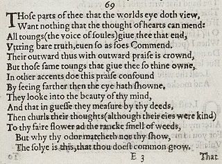 <span class="mw-page-title-main">Sonnet 69</span> Poem by William Shakespeare