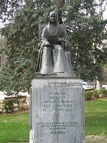Памятник Хуане де ла Крус в Мадриде, дар мексиканского народа народу Испании