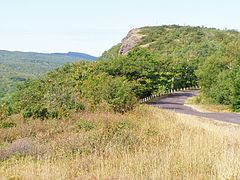 View to the south from Brockway Mountain Drive.