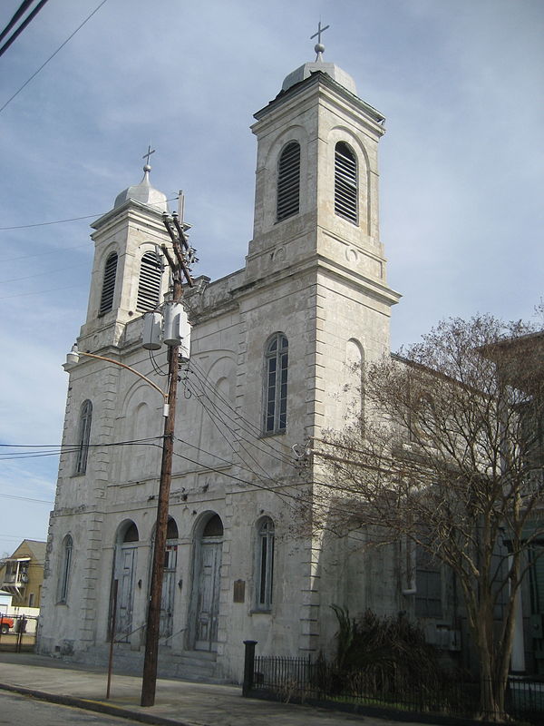 The Marigny Opera House, a performing arts center adapted from a former Catholic church, in Faubourg Marigny.