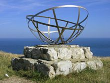 This marker was placed at the former location of AMRE's buildings at St. Alban's Head.