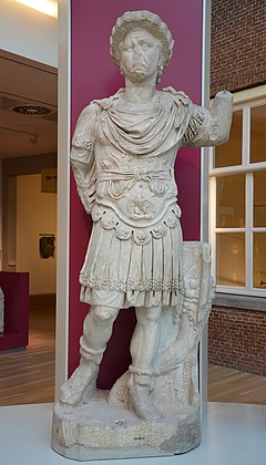 Statue of Maximian, from Utica (Tunisia), Rijksmuseum van Oudheden, Leiden (9642554439).jpg