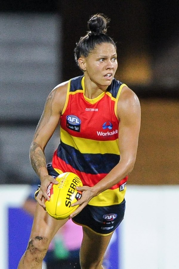 Thompson playing for Adelaide in January 2018