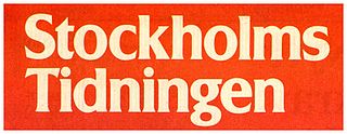 <i>Stockholms-Tidningen</i> Swedish daily newspaper (1889–1984)