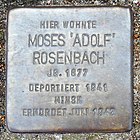 Stolperstein für Moses 'Adolf' Rosenbach