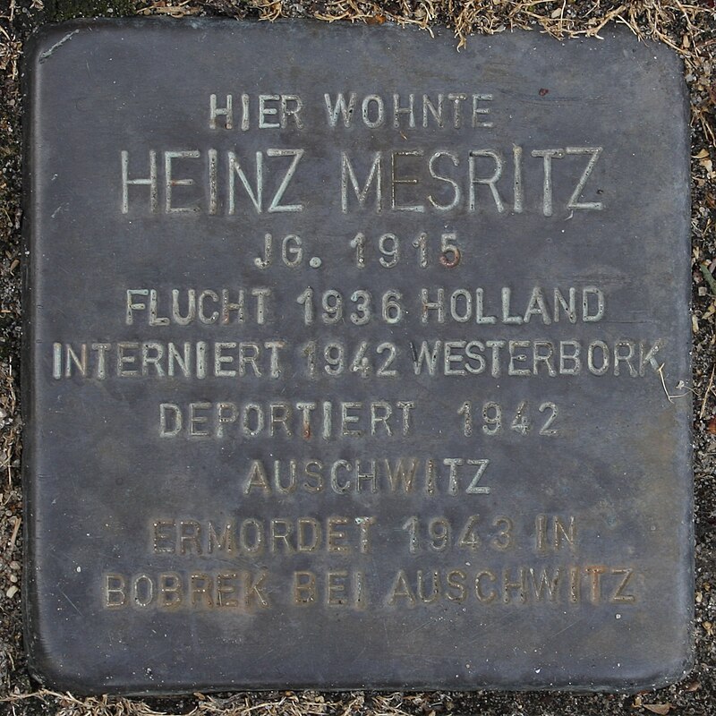 Stolperstein Wendeburg Am Betonwerk 2 Heinz Mesritz.jpg