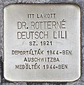 Stolperstein für Dr. Lili Deutsch Rotterne (Nagykanizsa).jpg