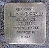 Stolpersteine Hallgartenstraße 36 Lilly Grünebaum