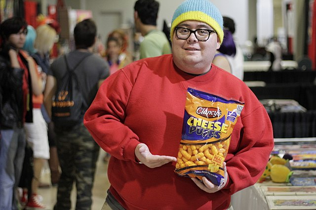 Someone cosplaying as Cartman at a convention