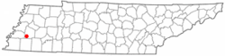 Location of Stanton, Tennessee