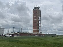 Control tower at Tulsa International Airport, June 2021