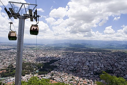 Telecabines to Cerro San Bernardo