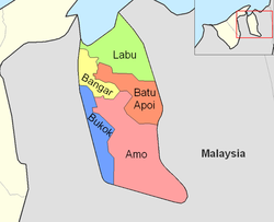 Location of Temburong