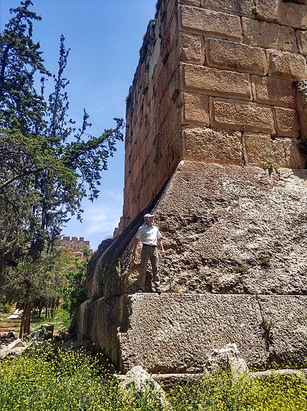 File:Temple of Jupiter, West wall, Trilithon, Baalbek 20434.jpg