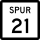 State Highway Spur 21 Markierung