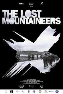 The Lost Mountaineers documentary film poster US version 1 designed by Pietro Porretto