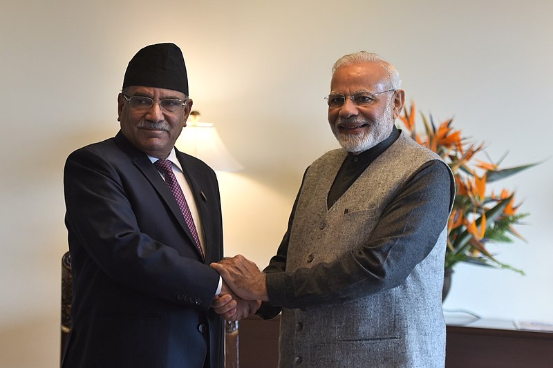 File:The Prime Minister, Shri Narendra Modi meeting the former Prime Minister of Nepal, Shri Pushpa Kamal Dahal ‘Prachanda’, in Kathmandu, in Nepal on May 12, 2018.JPG