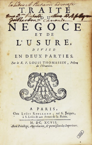 File:Thomassin - Traité du négoce et de l'usure, 1697 - 426.tif