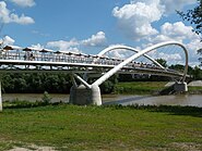 Tiszavirág bridge in Szolnok