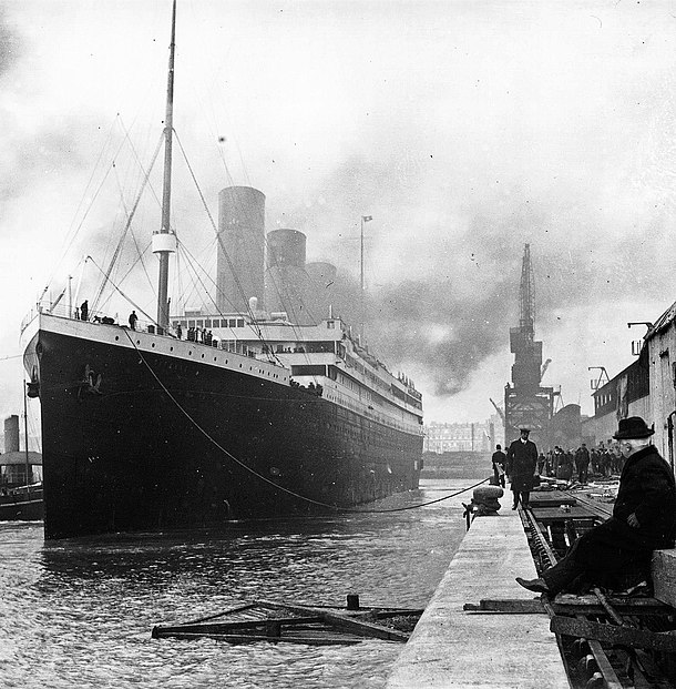 The original RMS Titanic in 1912.