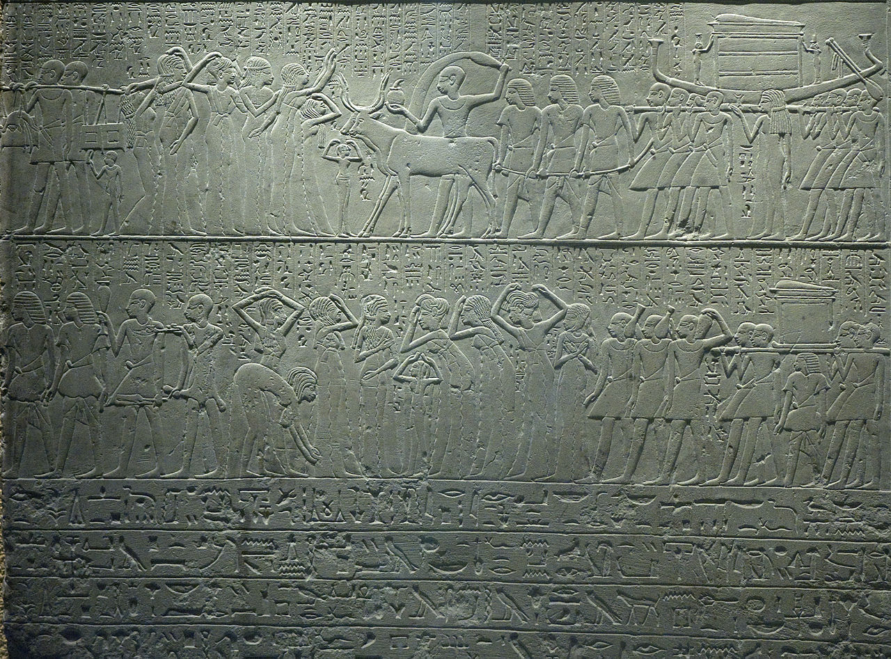 Tomb of Merymery relief funeral procession (RMO Leiden, Egyp 1280px-Tomb_of_Merymery_relief_funeral_procession_%28RMO_Leiden%2C_Egypt_18d%29