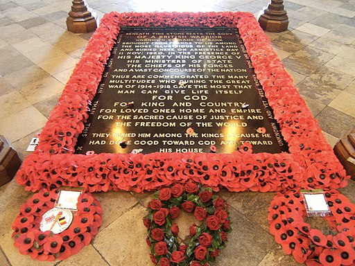 Tomb of the Unknown Warrior - Westminster Abbey - London, England - 9 Nov. 2010