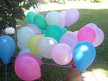 [1] Luftballons in verschiedenen Farben