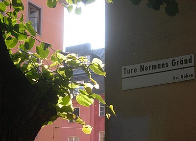 Ture Nerman's alley in Stockholm