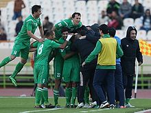 Празднование гола в ворота сборной Ирана. Тегеран, 2015 год