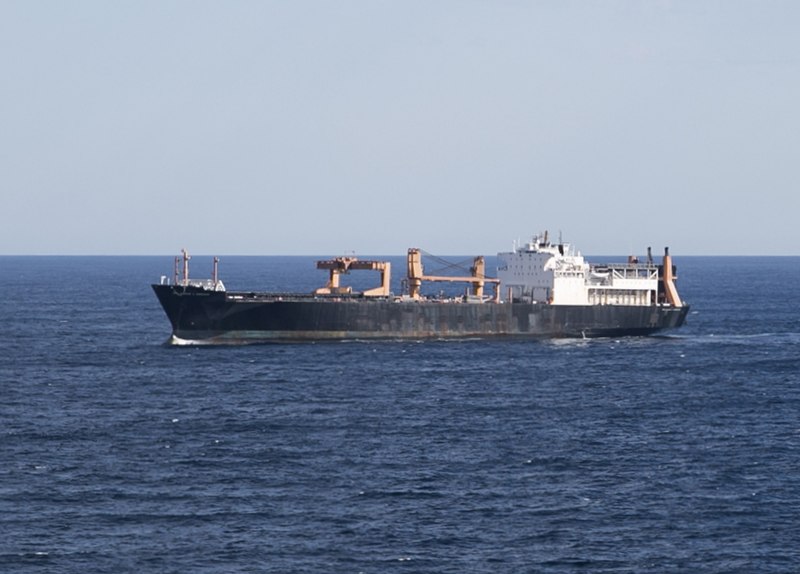 File:USNS PFC Eugene A. Obregon (T-AK-3006) underway at sea on 24 September 2019 (190924-N-BI924-9780).JPG