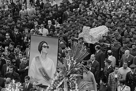 Funeral procession for Umm Kulthum