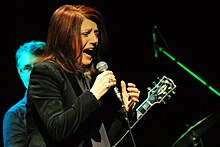 Urszula Dudziak performing at a benefit concert in Warsaw, Poland in November 2010.