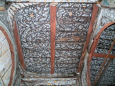 Painted Ceiling of the Nave in Uvdal Stave Church