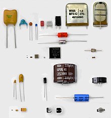 Some different capacitors for electronic equipment Verschiedene Kondensatoren 2.JPG