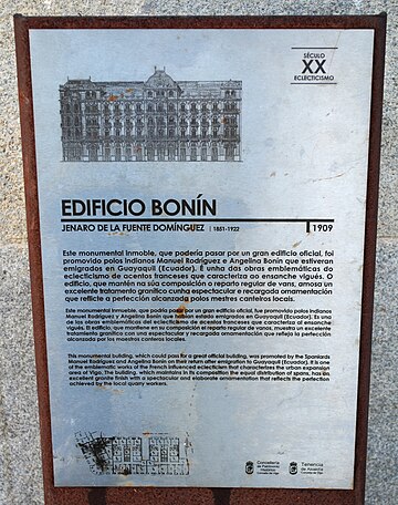 File:Vigo, Edificio Bonín, placa.JPG