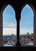 Vista de Teruel desde la torre de la iglesia del Salvador