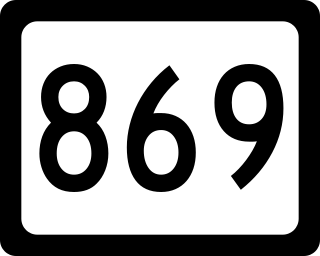 <span class="mw-page-title-main">West Virginia Route 869</span> State highway in West Virginia, United States
