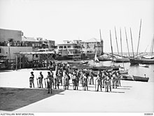 Australian troops in June 1941 WWII 2-3rdAustralianInfantryBattalion TyreLebanon June1941 JamesFrankHurley AustralianWarMemorial.jpg