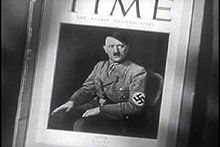 Fotografie der Titelseite der Time, die Hitler im negativen Sinne zum Mann des Jahres 1938 wählte (Quelle: Wikimedia)