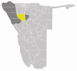 Kamanjab – Localizzazione